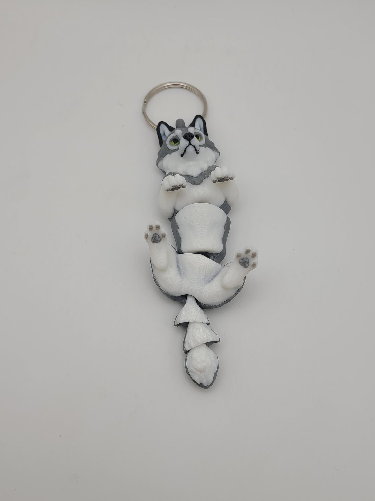 Articulated Flexi Wolf Keychain – 3D Printed Fidget Toy
