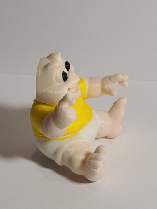 3D Printed Baby Dinosaur Flexi Toy • Dinosaurs TV Character, 4.5in Articulated Figure