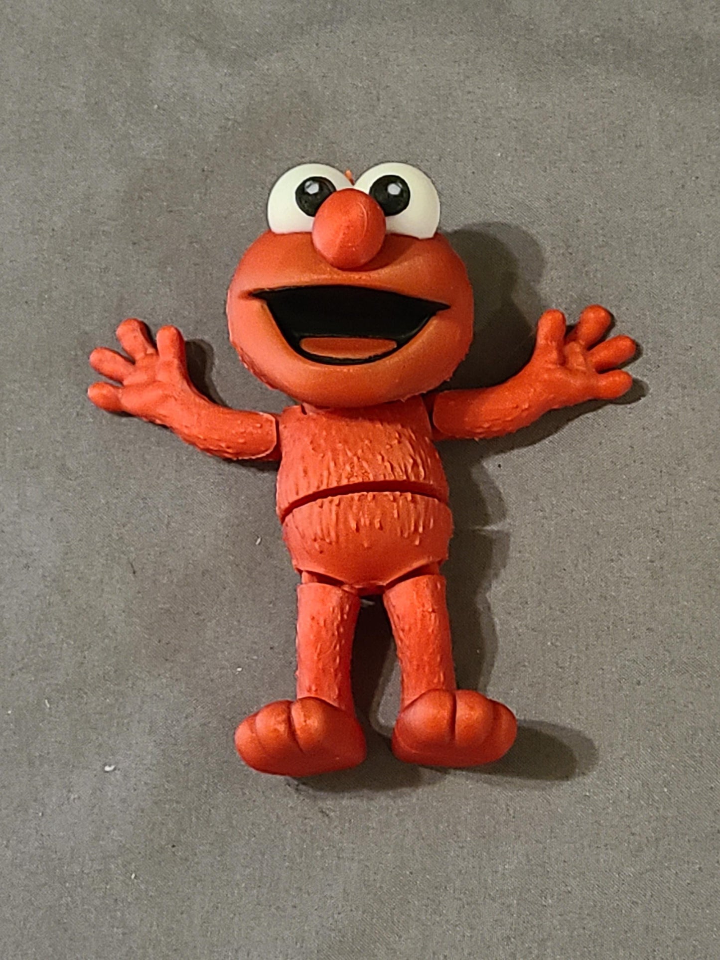 3D Printed Elmo Flexi Figure – Articulated Desk Toy, Kids Gift