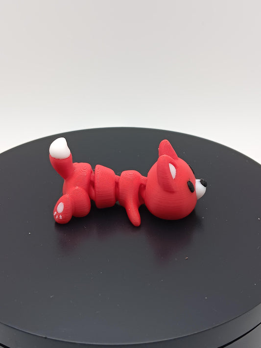 3D Printed Flexi Fox Fidget Toy | Desk Animal Model