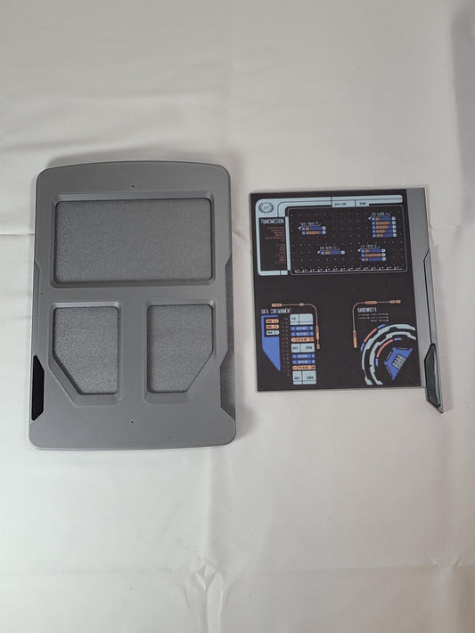 Flashback PADD Replica | Star Trek Inspired Display Tablet | Sci-Fi Desk Prop | 3D Printed PADD | TNG Style Collectible