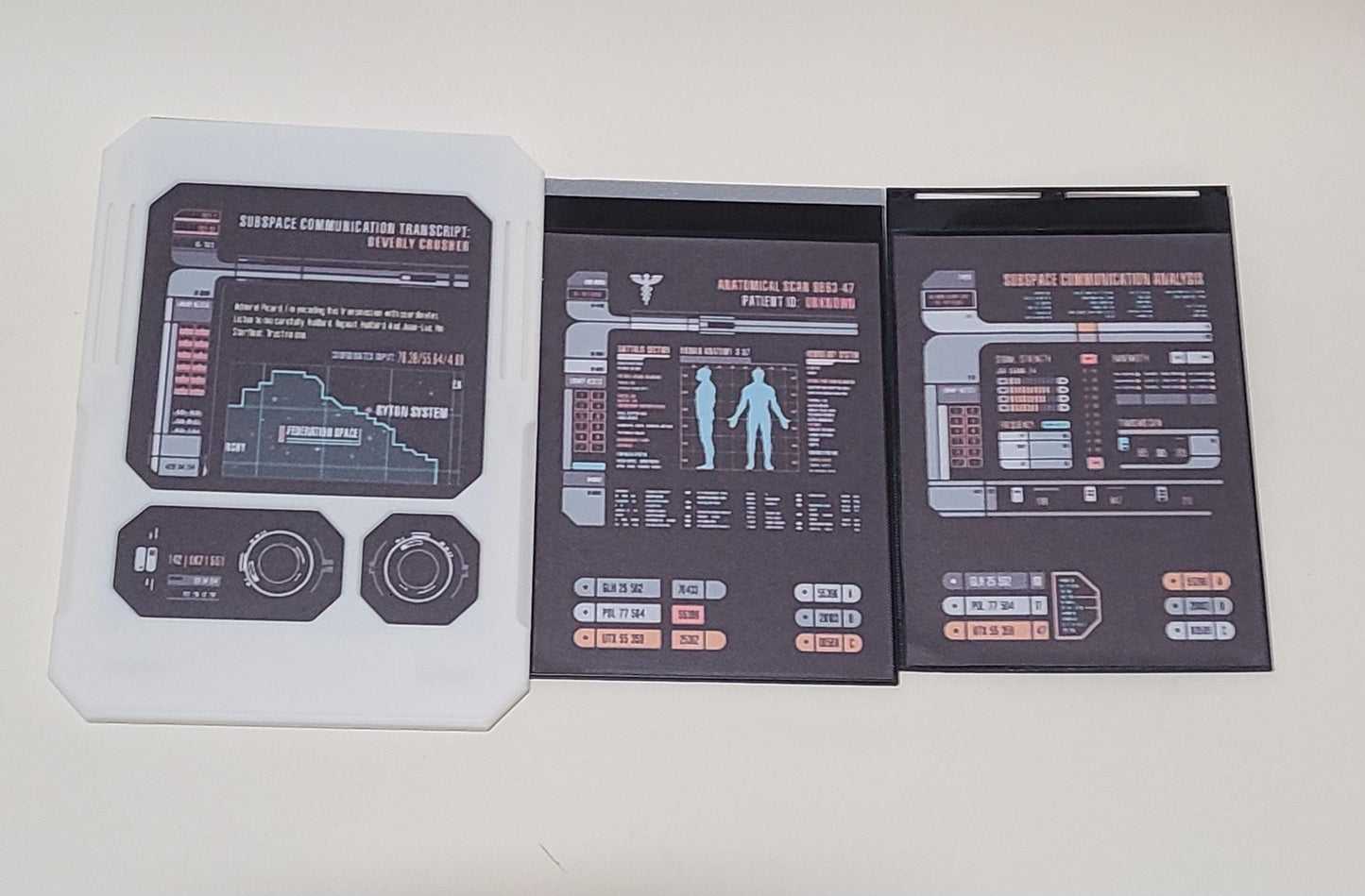 PADD Replica | Tablet Prop | Interchangeable With Slides | Sci-Fi Desk Display | 3D Printed Trek Inspired Collectible