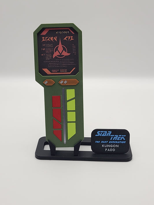Klingon PADD Replica with Display Stand