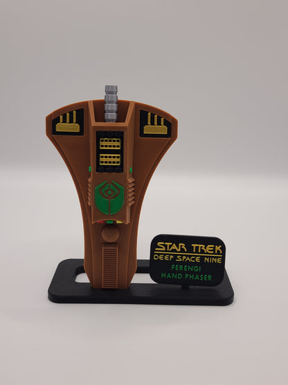 Ferengi Phaser Replica with Display Stand