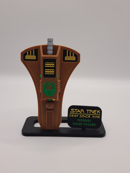 Ferengi Phaser Replica with Display Stand