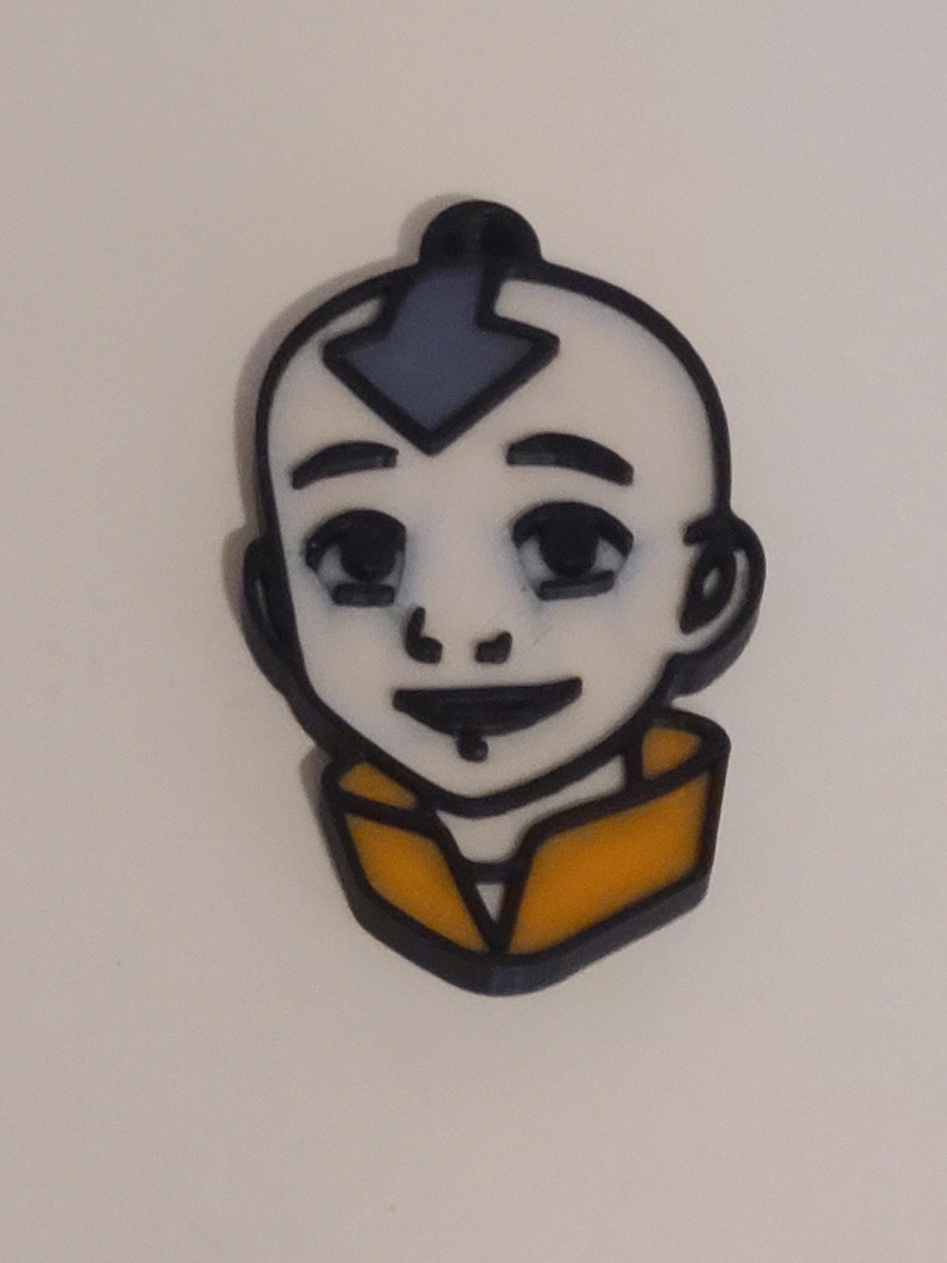 Aang Keychain Charm | 3D Printed Airbender Figure