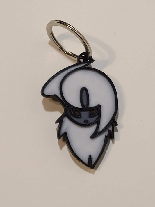 Absol Inspired Keychain | 3D Printed Anime Charm