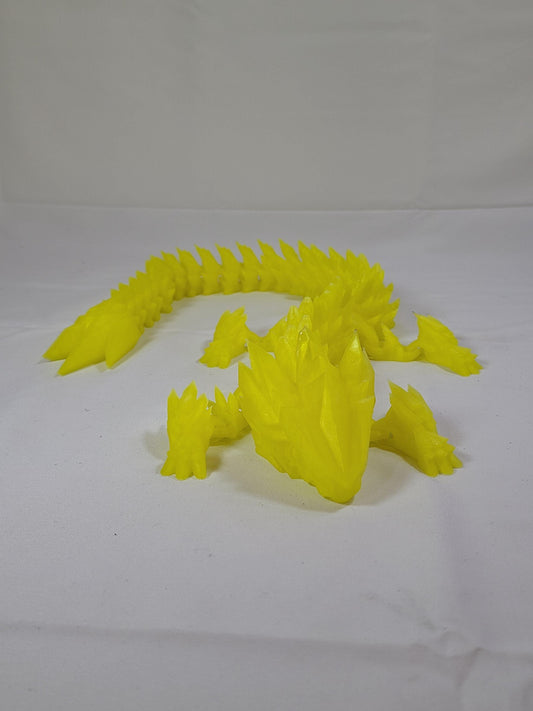 Articulated Lightning Dragon | Large 24in 3D Printed Flexi Toy