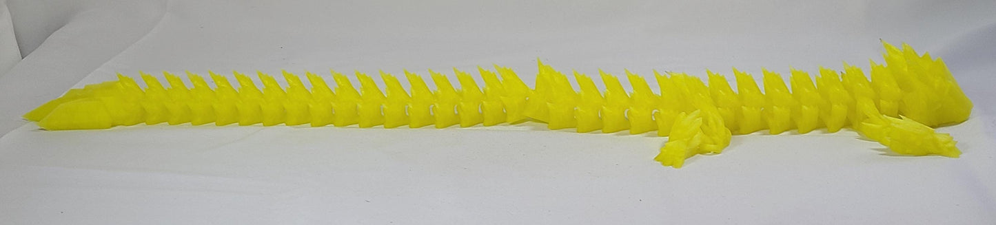 Articulated Lightning Dragon | Large 24in 3D Printed Flexi Toy
