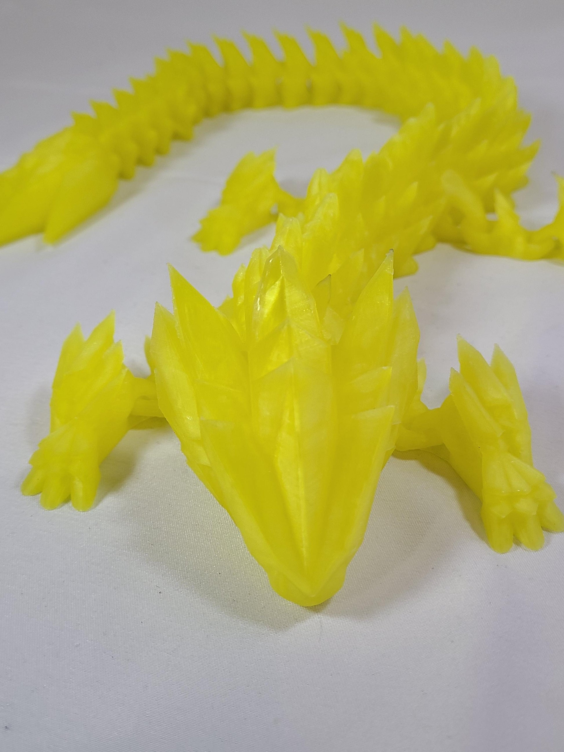 Articulated Lightning Dragon | Large 24in 3D Printed Flexi Toy