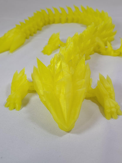 Articulated Lightning Dragon | Large 24in 3D Printed Flexi Toy