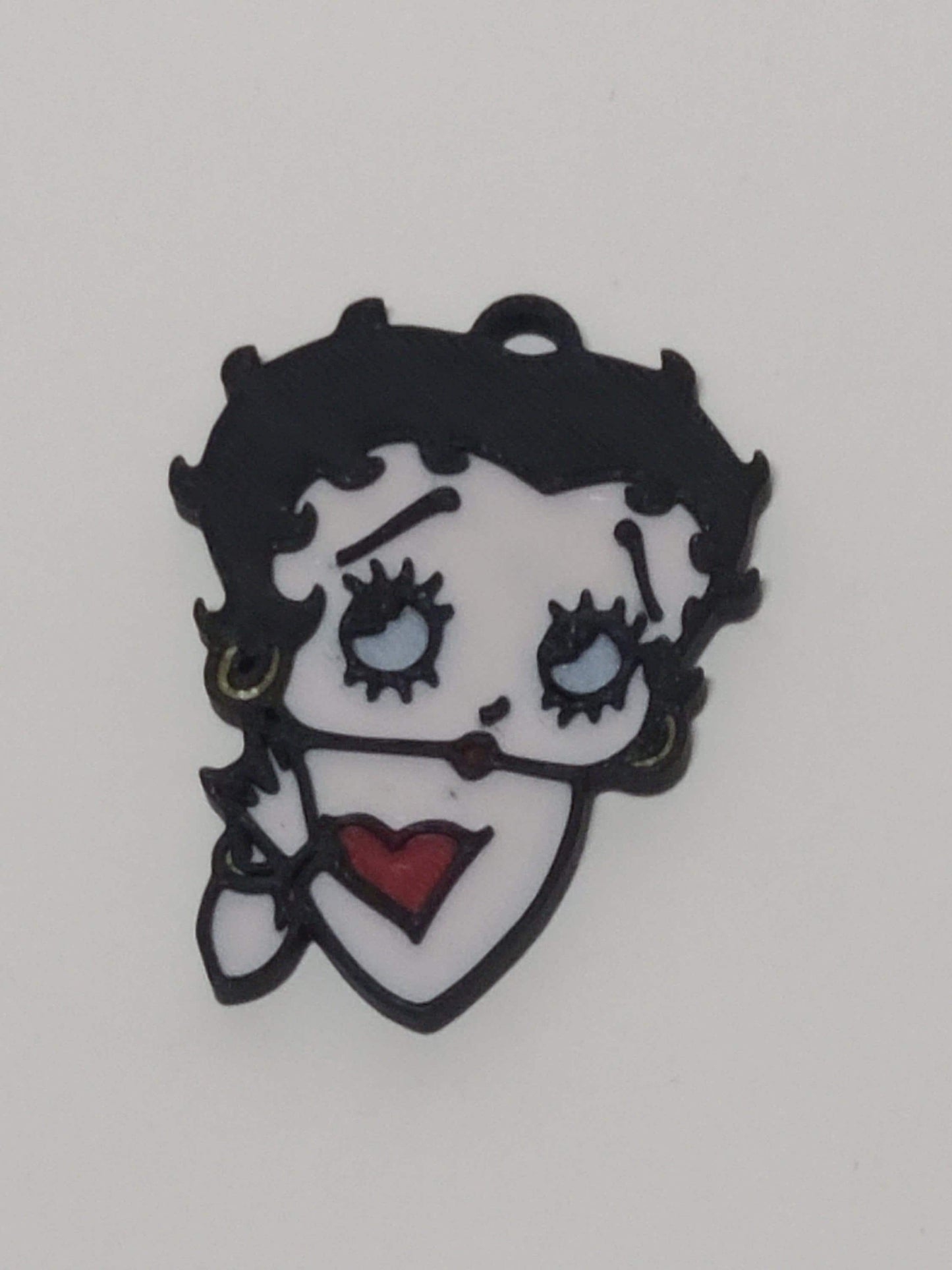 Betty Boop Keychain Charm | Retro Cartoon Character, Gift for Fans