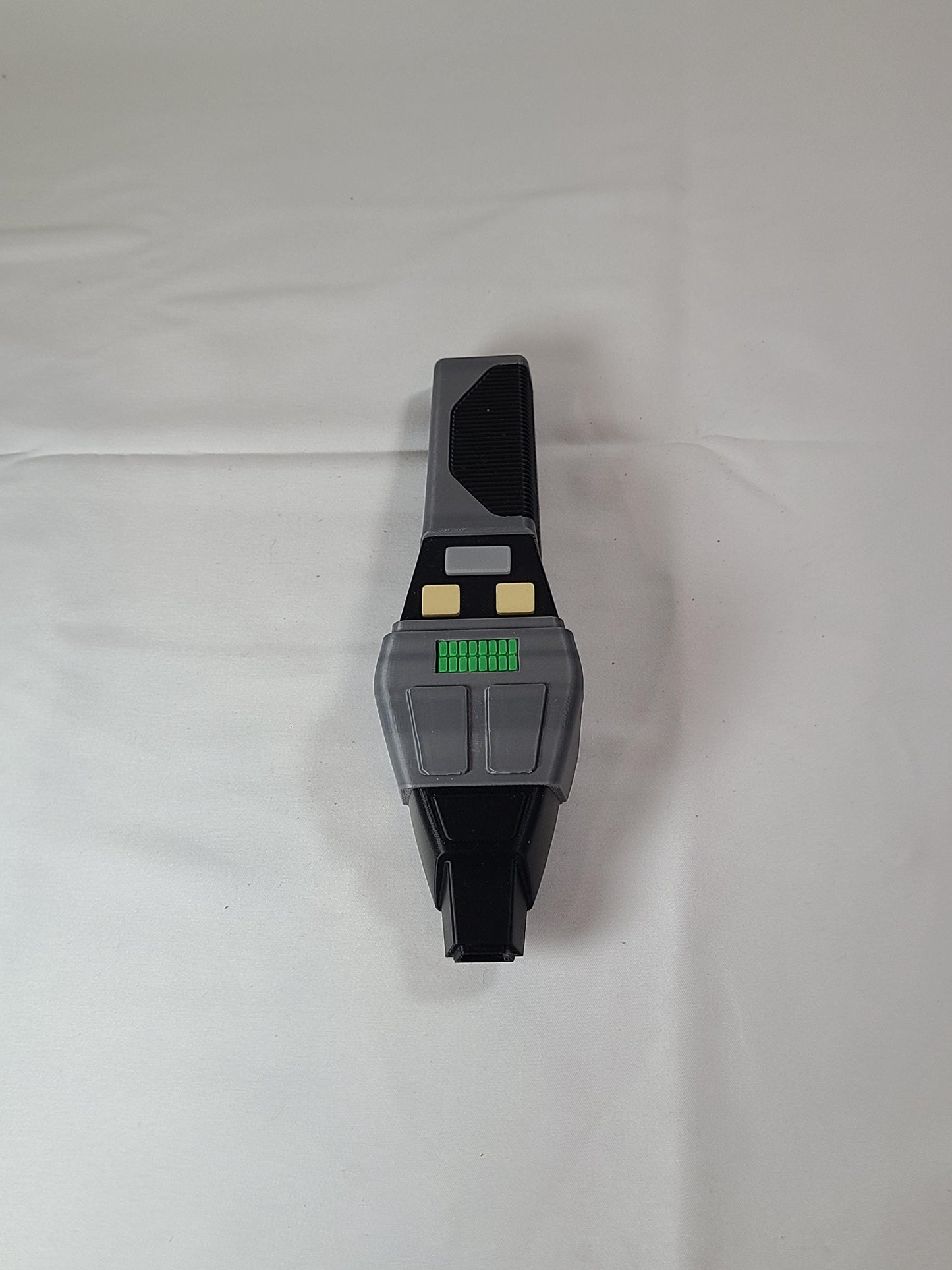 Cobrahead Phaser Replica with Display Stand & Nameplate | Sci-Fi Prop | 3D Printed Collector Display