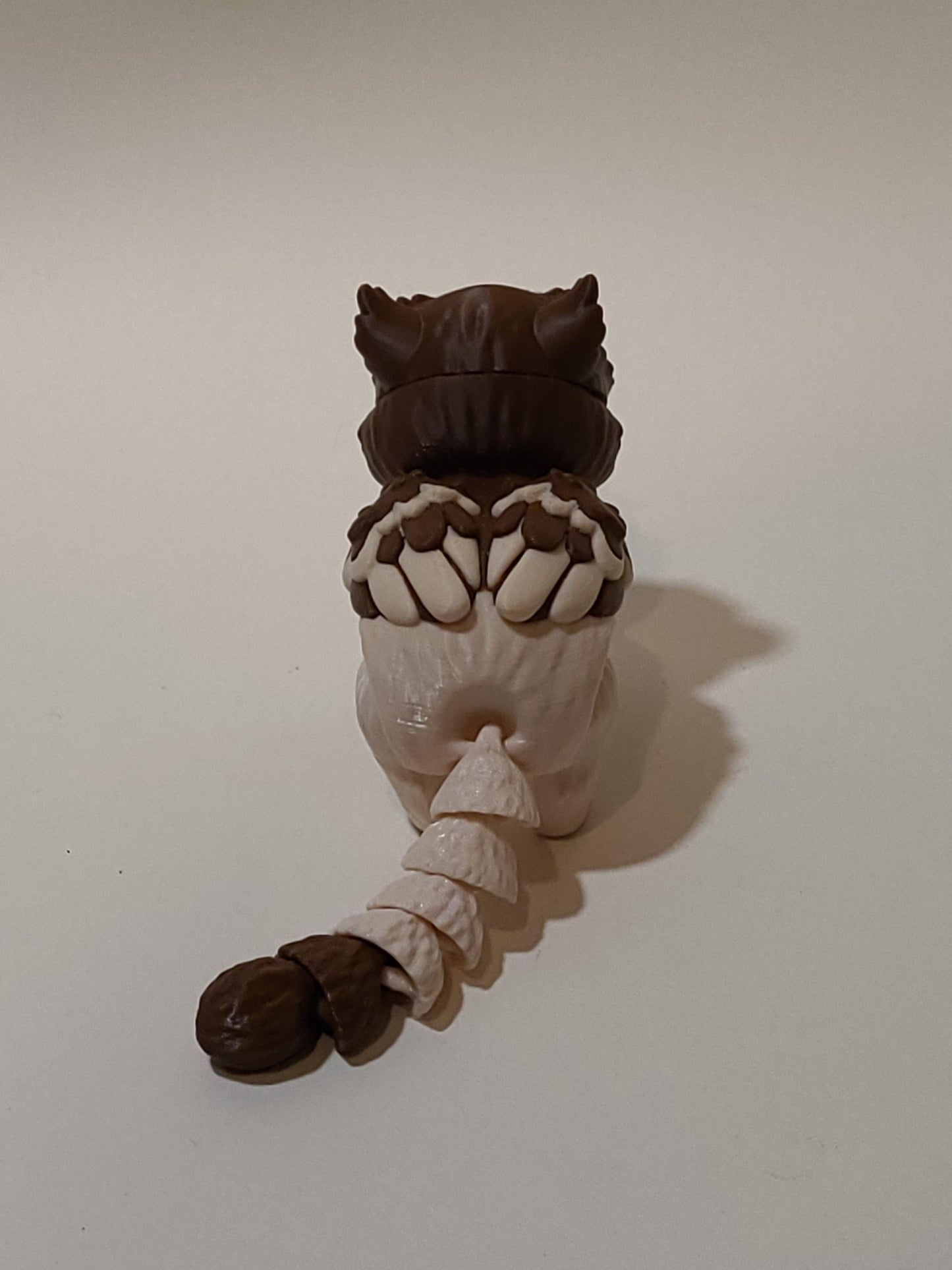 3D Printed Articulated Owlcat | Poseable Fidget Desk Pet