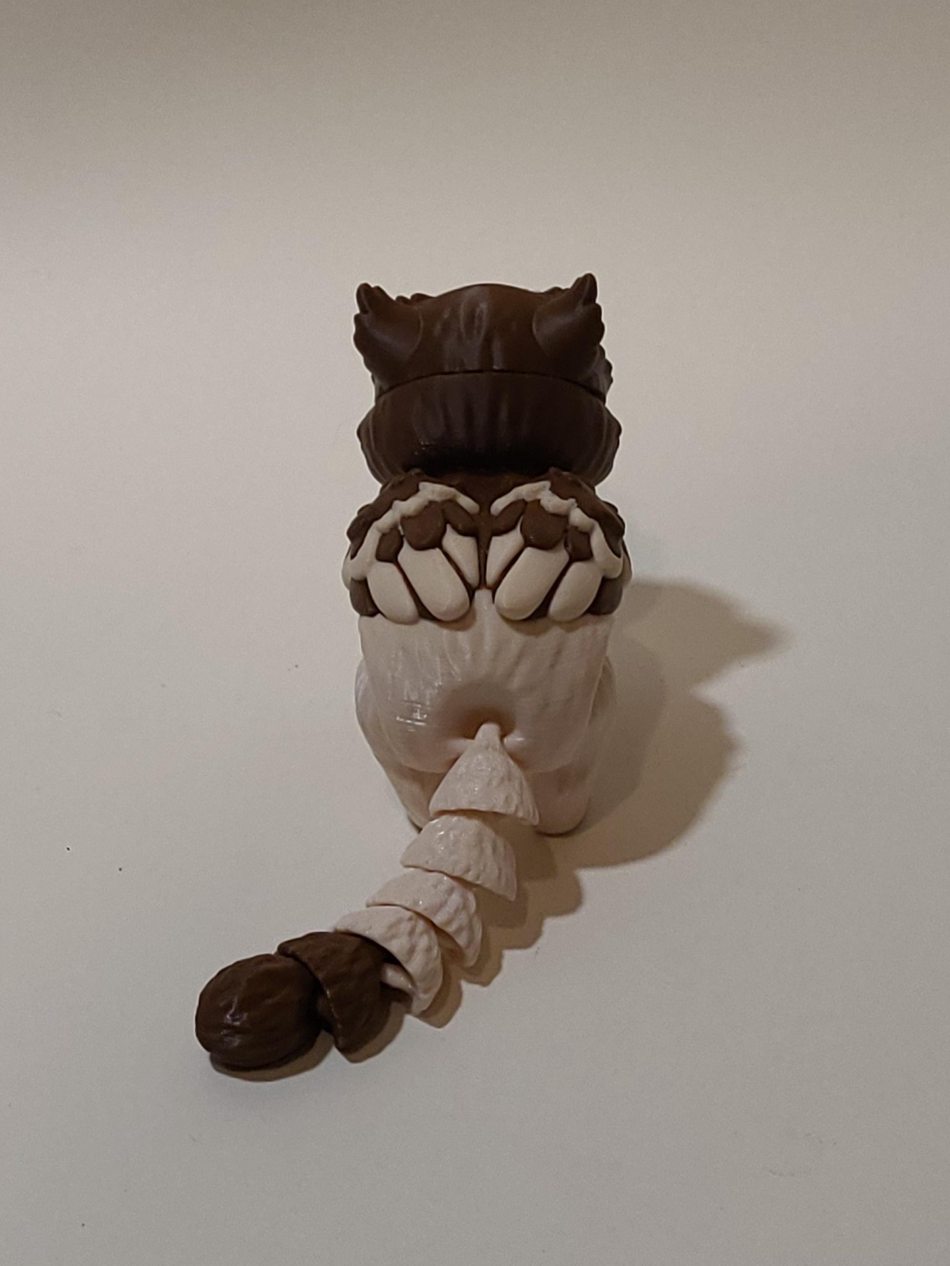 3D Printed Articulated Owlcat | Poseable Fidget Desk Pet