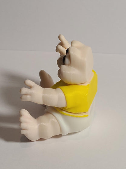 3D Printed Baby Dinosaur Flexi Toy • Dinosaurs TV Character, 4.5in Articulated Figure