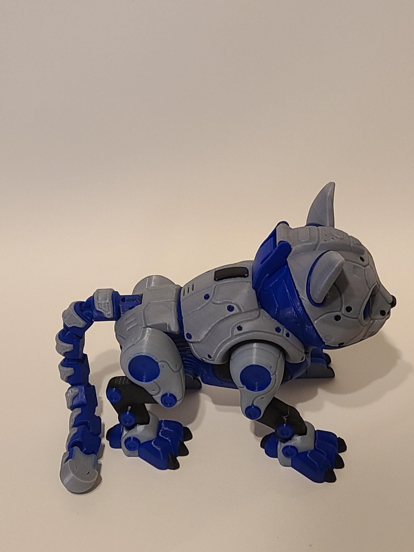 3D Printed Catbot Figure – Sci-Fi Hamster Pilot Desk Toy