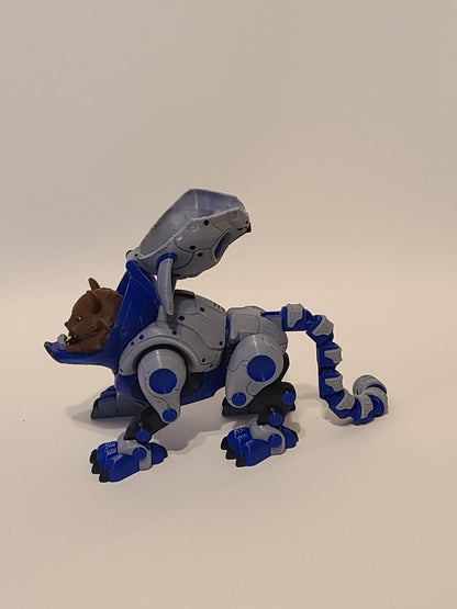 3D Printed Catbot Figure – Sci-Fi Hamster Pilot Desk Toy