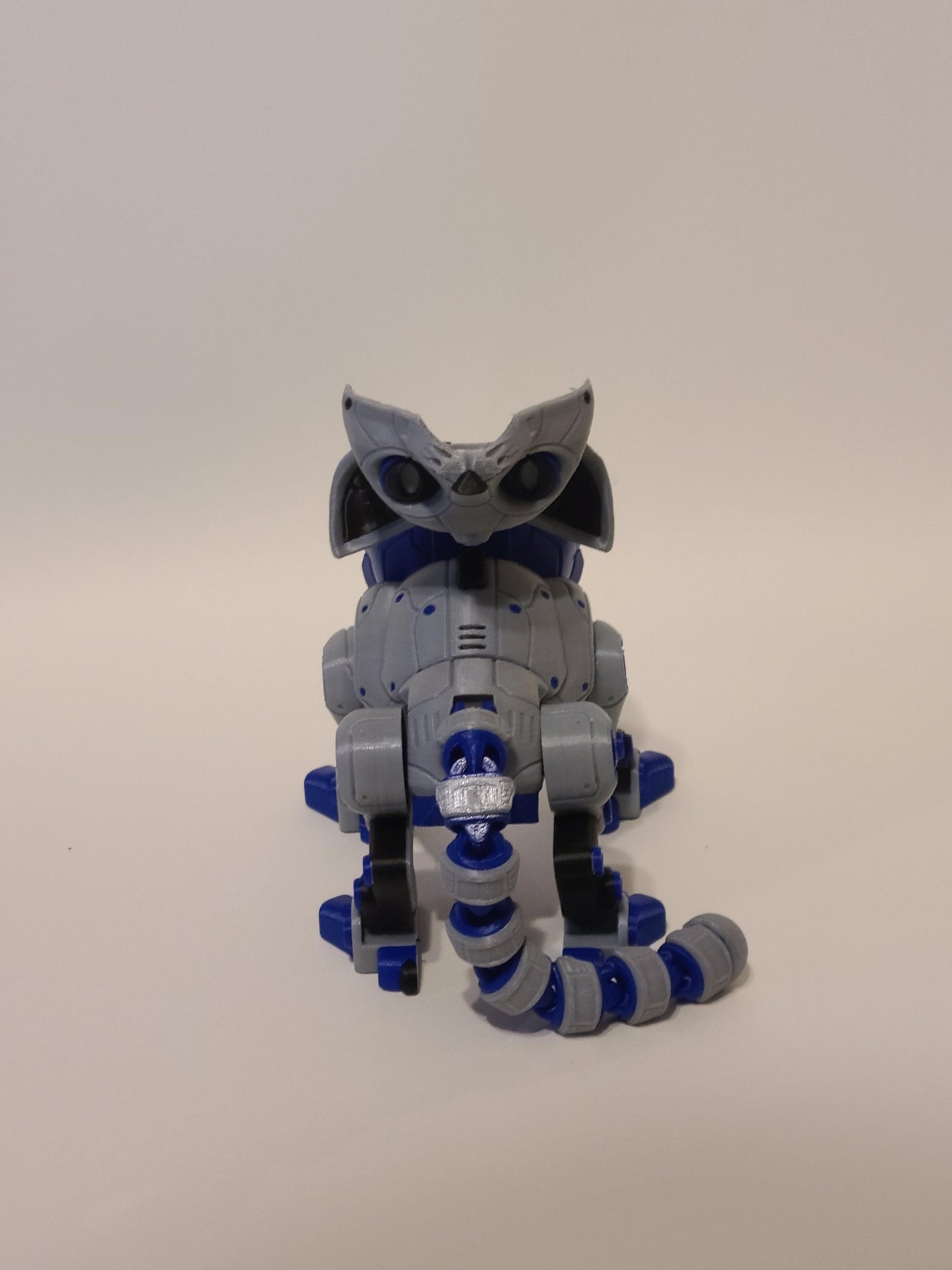 3D Printed Catbot Figure – Sci-Fi Hamster Pilot Desk Toy