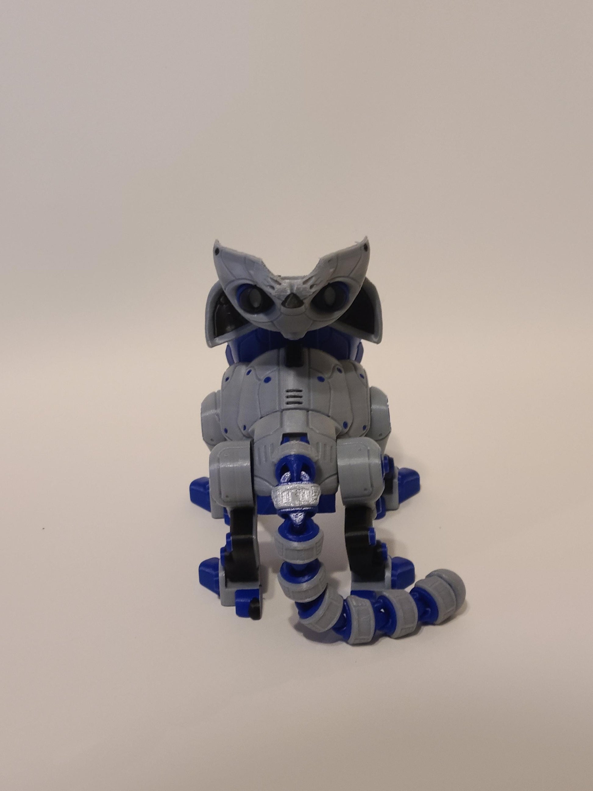 3D Printed Catbot Figure – Sci-Fi Hamster Pilot Desk Toy