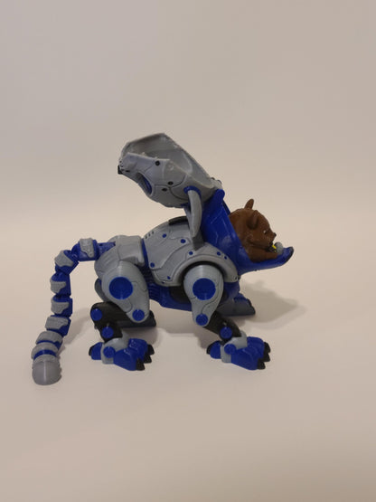3D Printed Catbot Figure – Sci-Fi Hamster Pilot Desk Toy