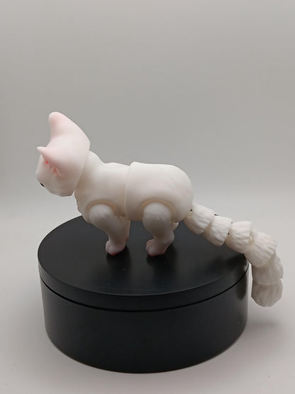 3D Printed Flexi Cat Figurine – PLA Fidget Desk Toy