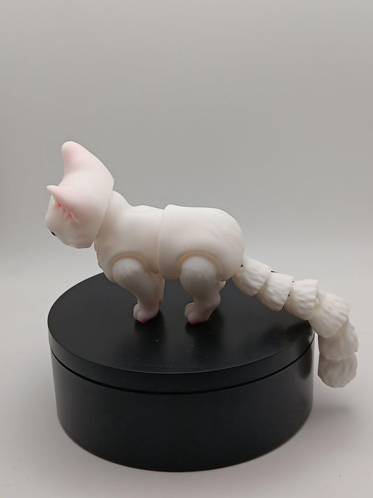 3D Printed Flexi Cat Figurine – PLA Fidget Desk Toy