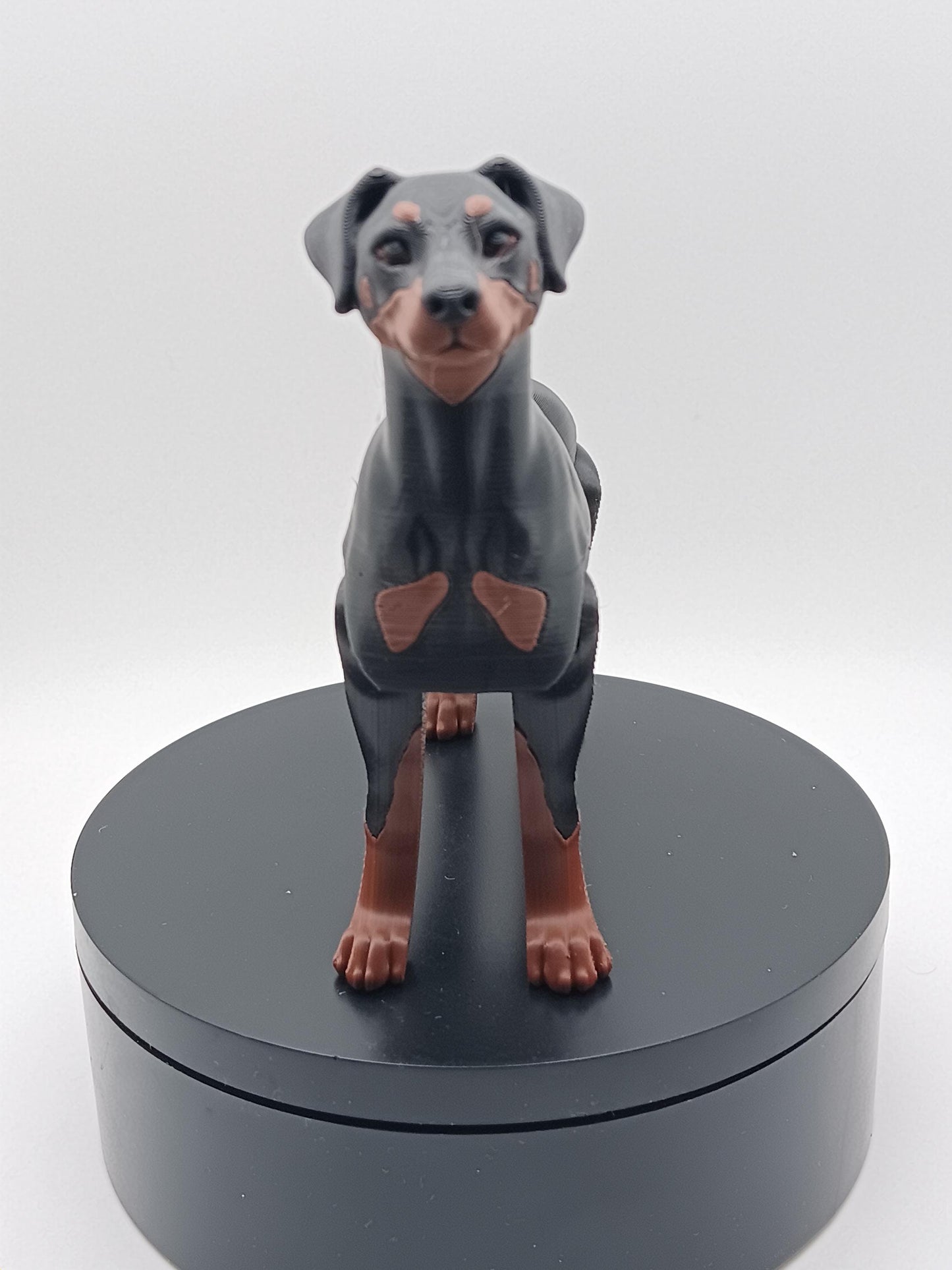 3D Printed Flexi Doberman Toy | Poseable Dog Model | Print-in-Place Flexible Pet Gift