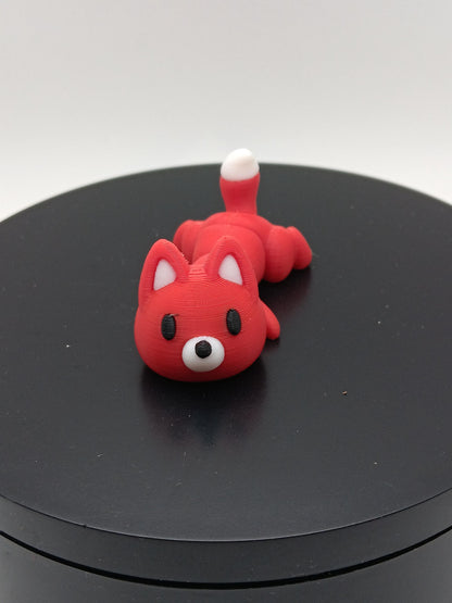 3D Printed Flexi Fox Fidget Toy | Desk Animal Model