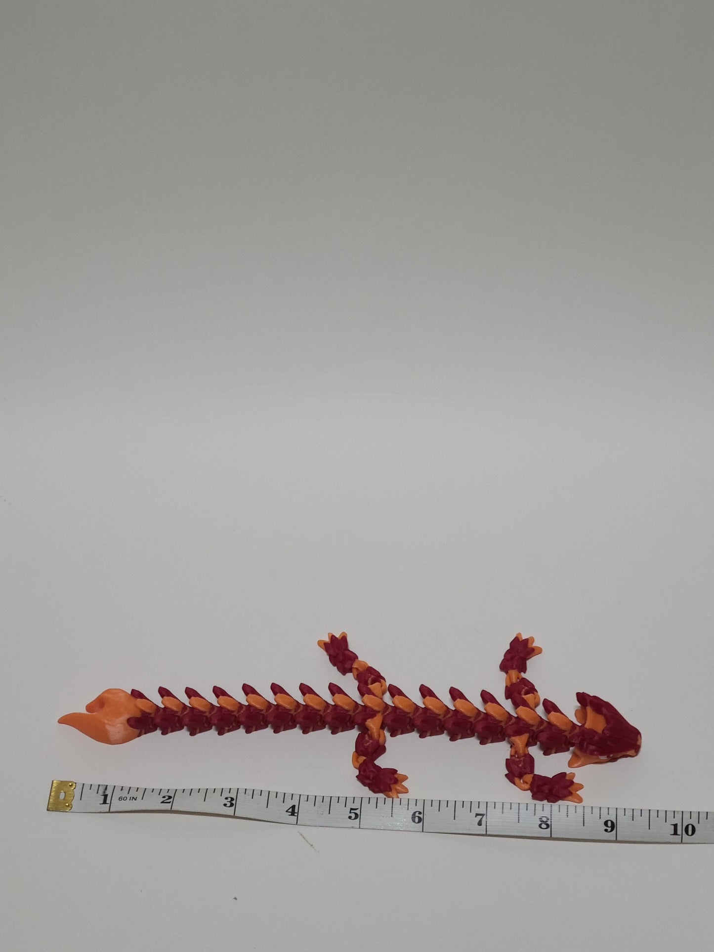 3D Printed Flexi Lava Dragon: Articulated Fidget Desk Toy