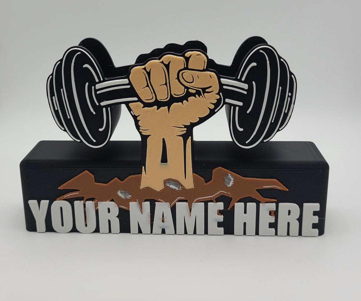 3D Printed Gym Business Card Holder – Fitness Gift for Trainers