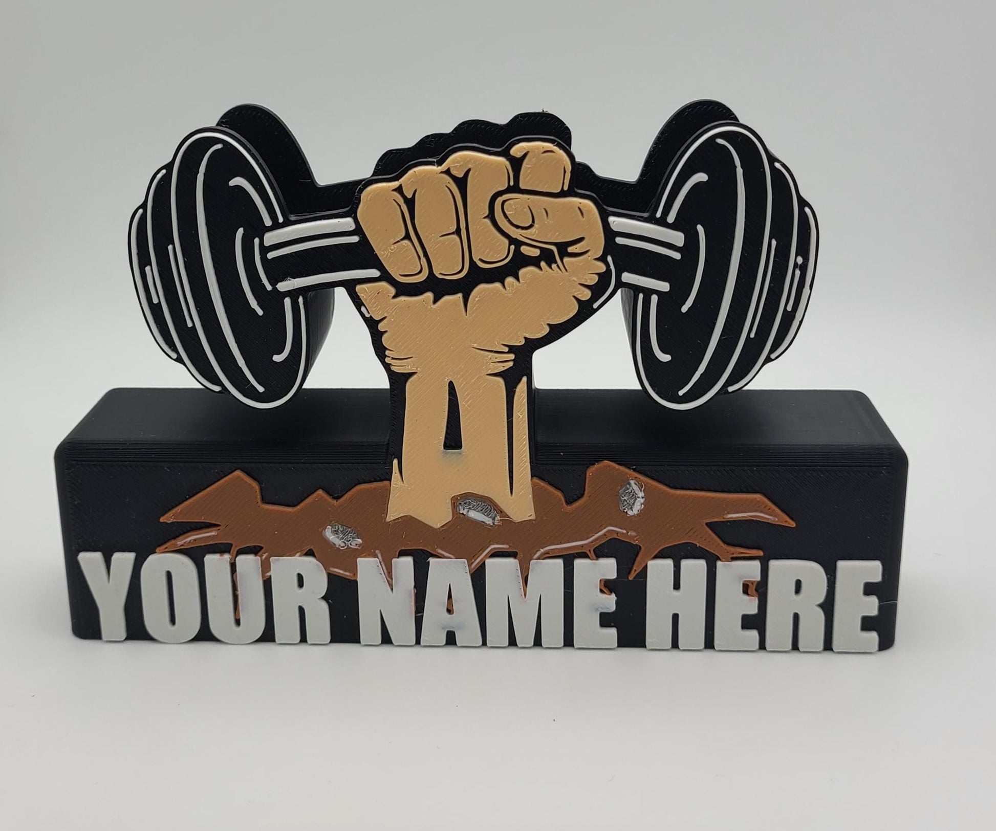 3D Printed Gym Business Card Holder – Fitness Gift for Trainers