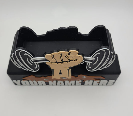 3D Printed Gym Business Card Holder – Fitness Gift for Trainers