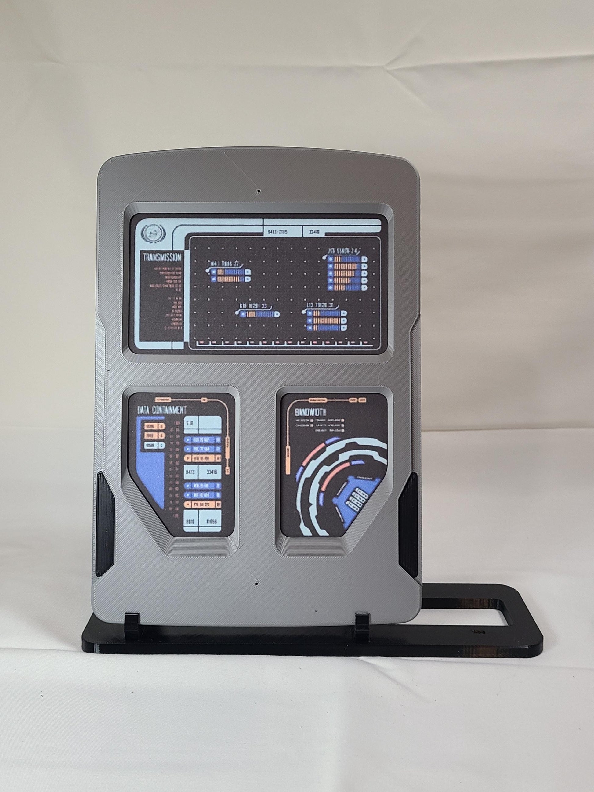 Flashback PADD Replica | Star Trek Inspired Display Tablet | Sci-Fi Desk Prop | 3D Printed PADD | TNG Style Collectible