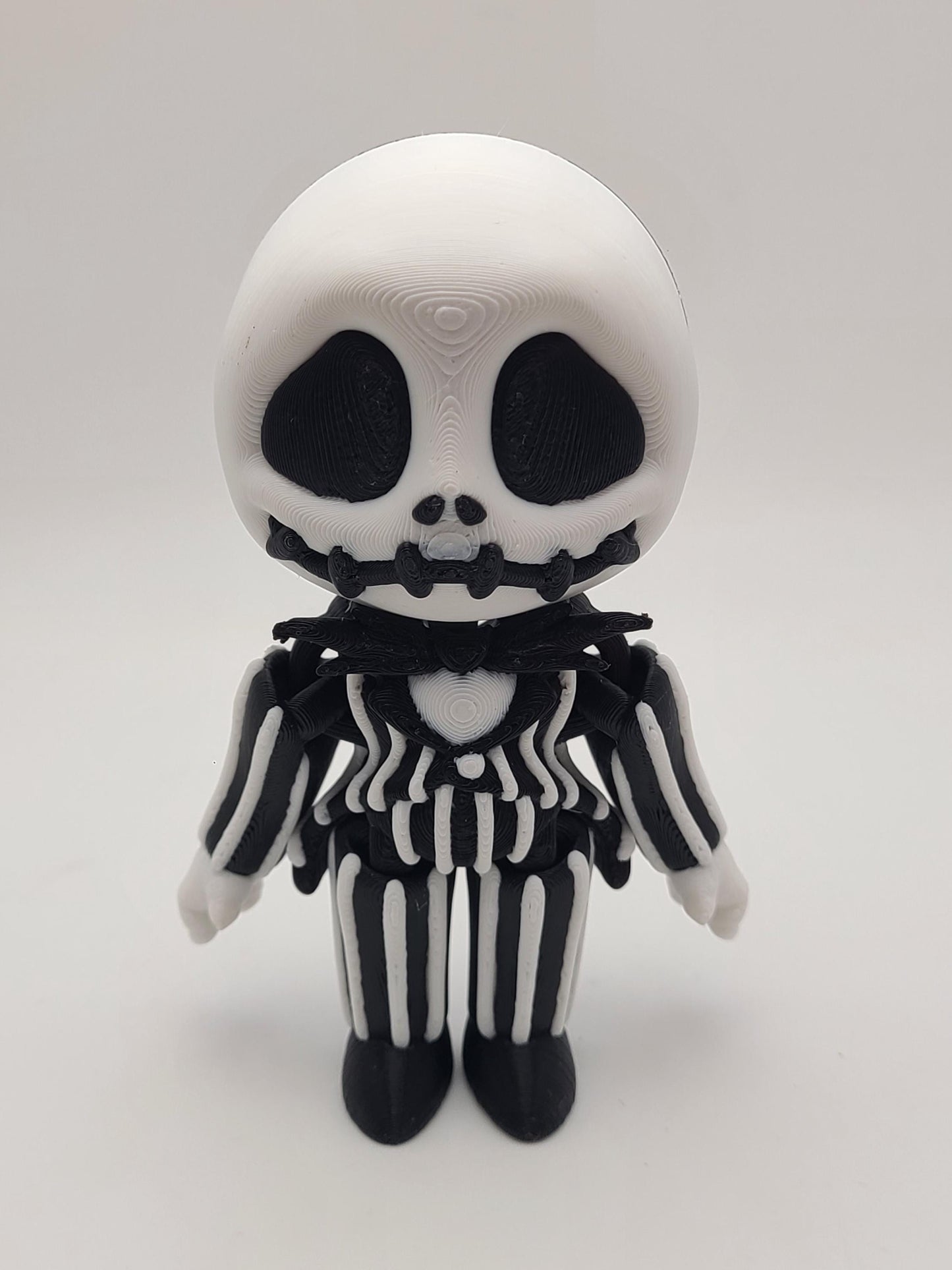 Flexi Jack Skellington Toy | 3D Printed Nightmare Before Christmas Figure | Halloween Collectible Gift
