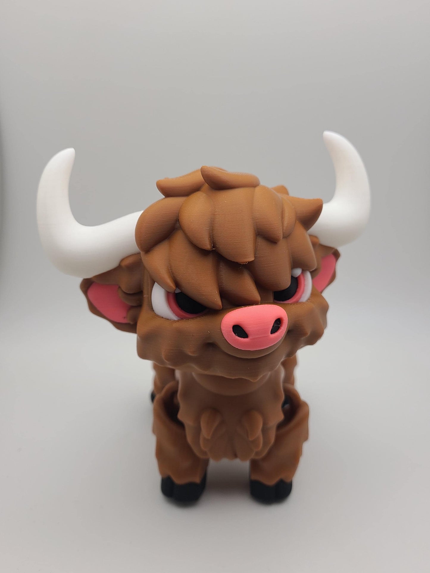 Highland Cow Flexi Fidget Toy | Articulated Sensory Desk Toy