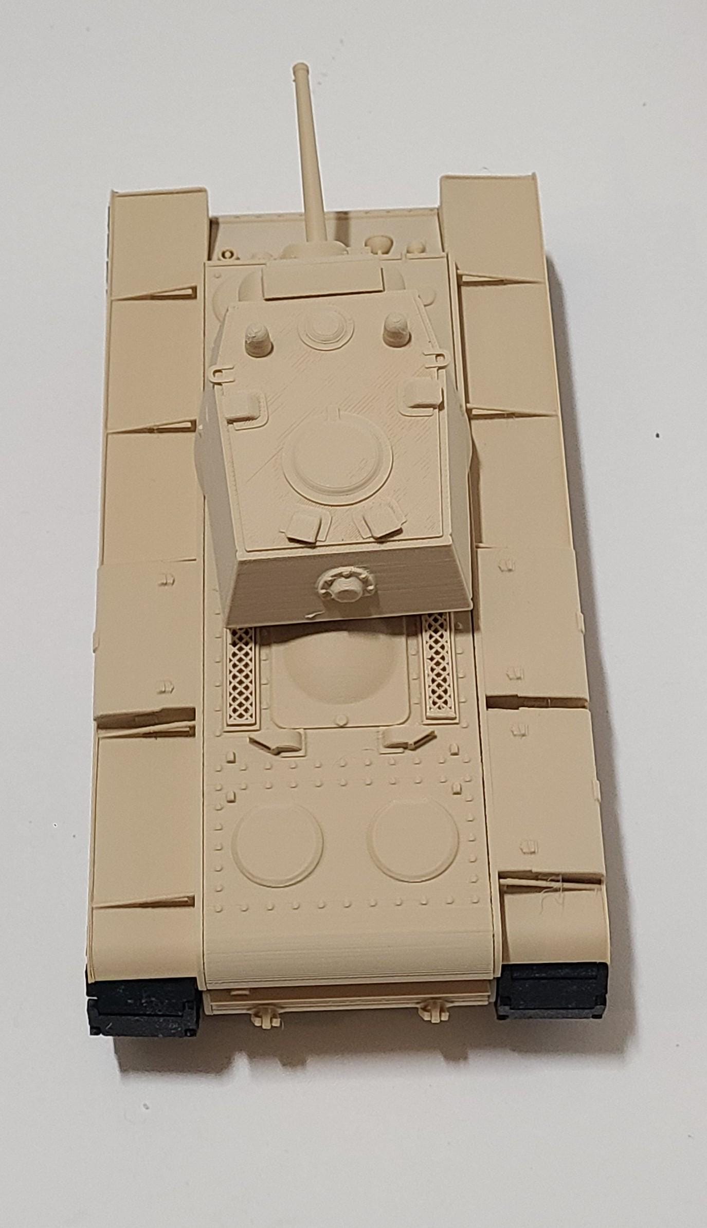 KV-1 Soviet Heavy Tank 1:35 Scale | 3D Printed Model Tank with Working Tracks & Rotating Turret | WWII Military Armor Replica