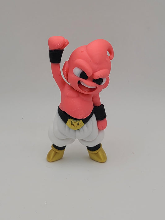 Kid Buu Inspired Flexi Fidget Toy • 3D Printed Anime Collectible