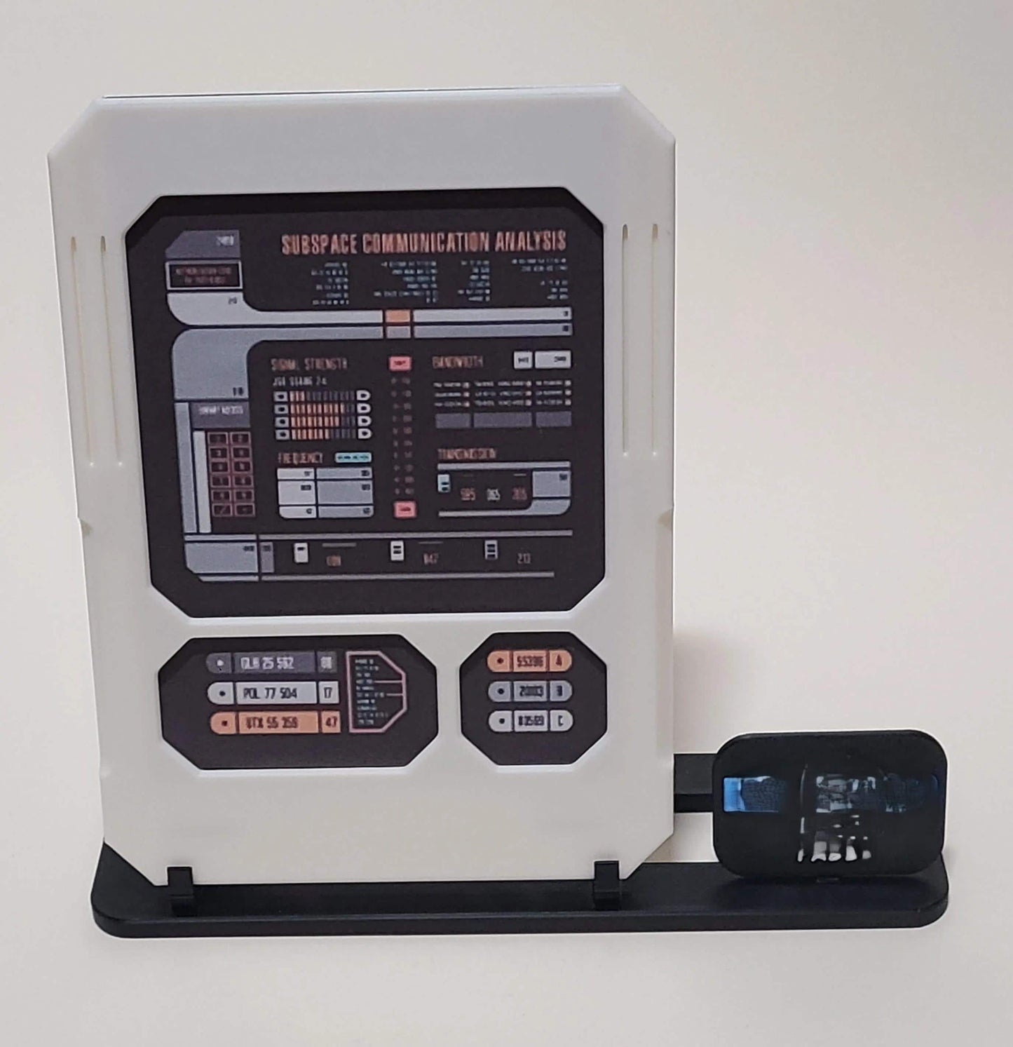 PADD Replica | Tablet Prop | Interchangeable With Slides | Sci-Fi Desk Display | 3D Printed Trek Inspired Collectible