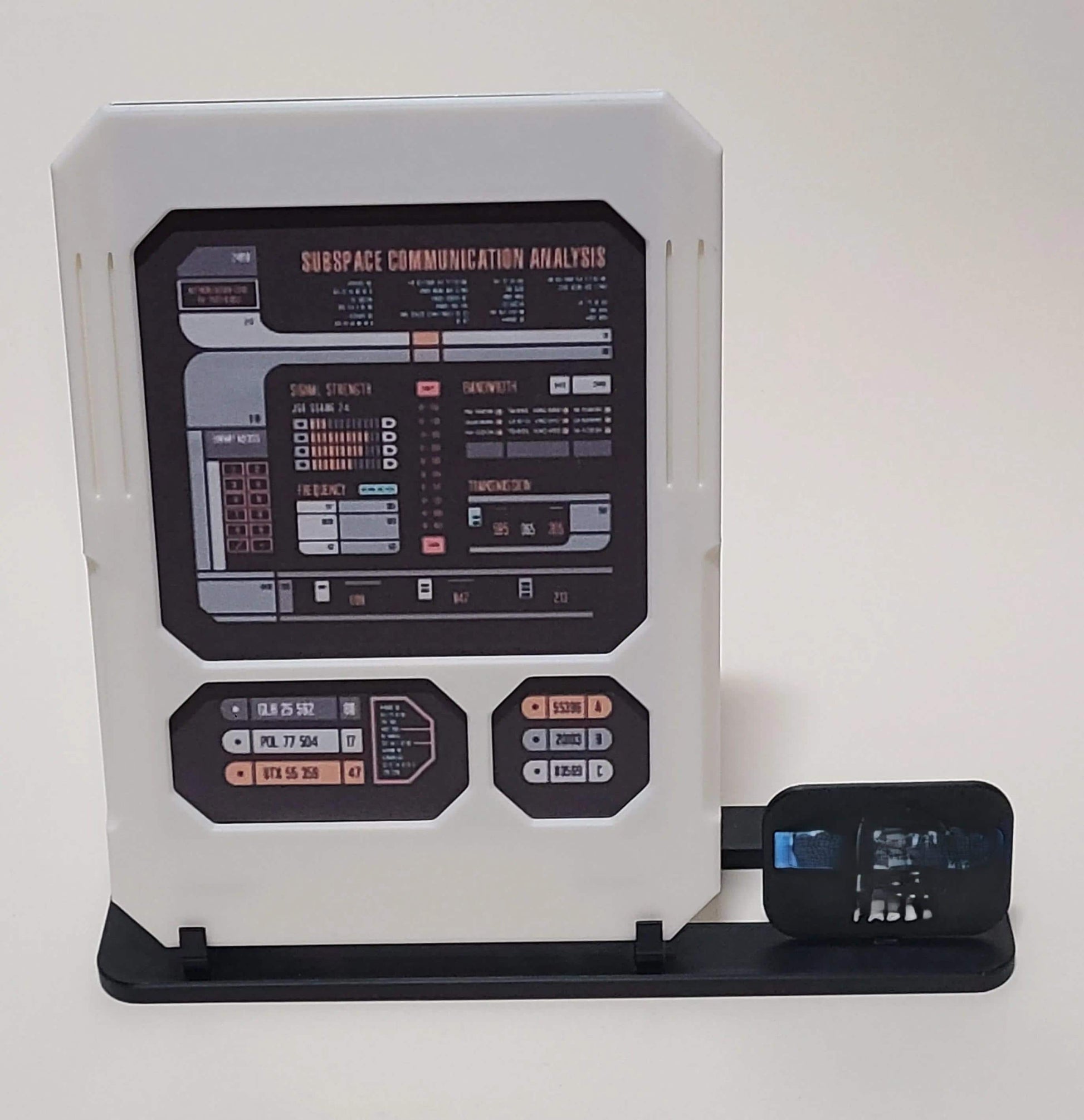 PADD Replica | Tablet Prop | Interchangeable With Slides | Sci-Fi Desk Display | 3D Printed Trek Inspired Collectible
