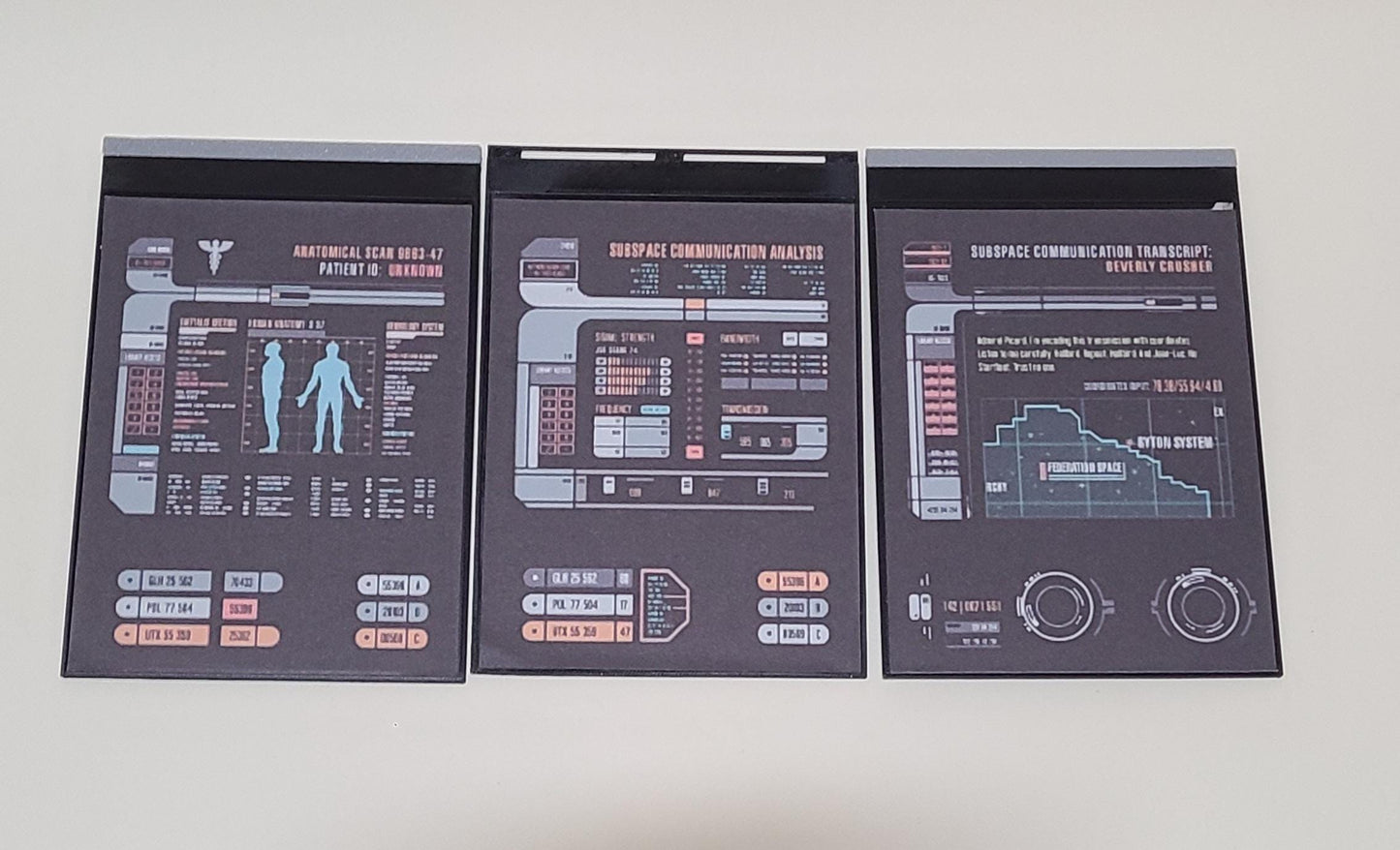 PADD Replica | Tablet Prop | Interchangeable With Slides | Sci-Fi Desk Display | 3D Printed Trek Inspired Collectible