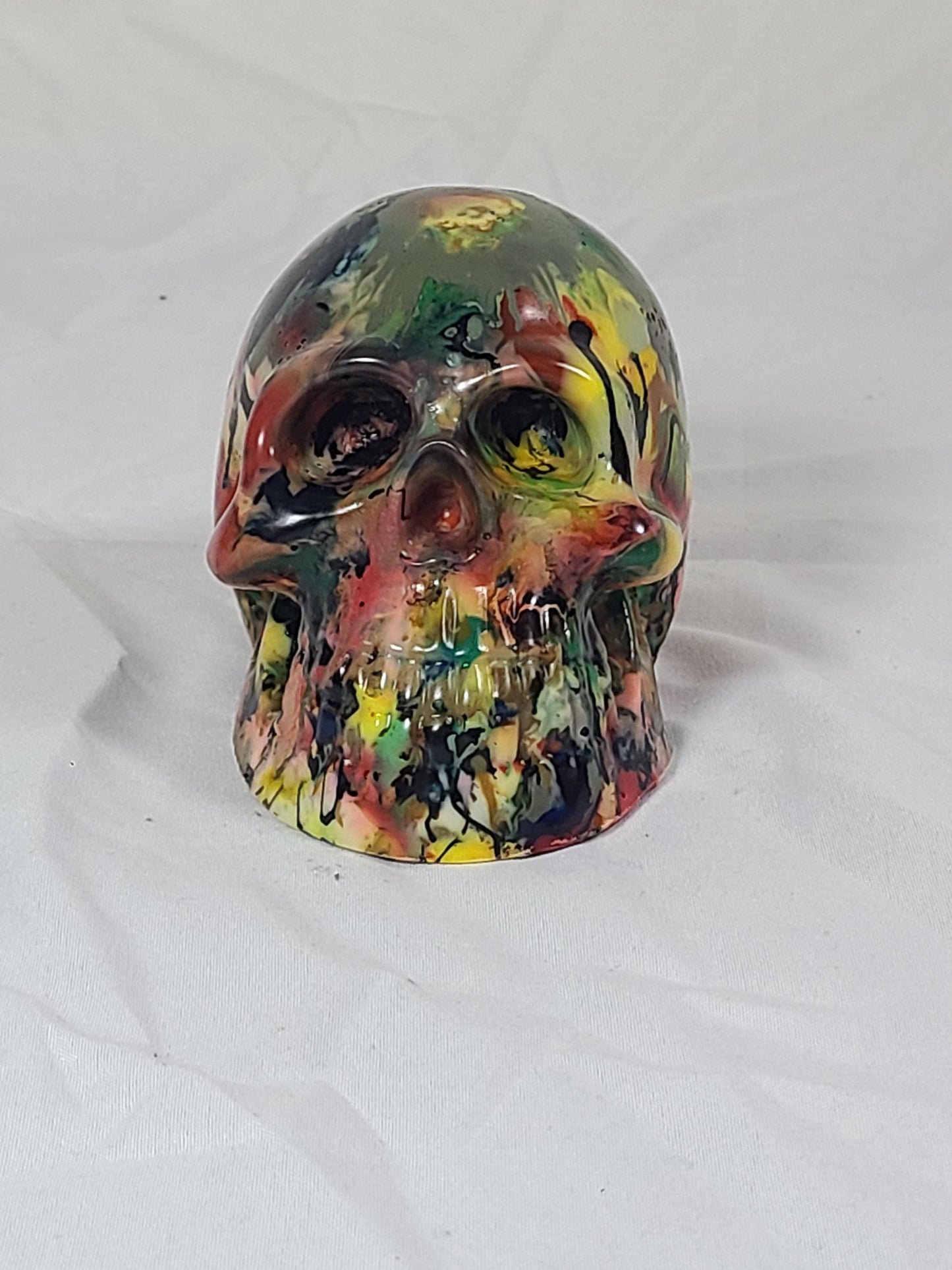 Recycled 3D Printed Skull Art | Eco Friendly Skull Sculpture | Upcycled Plastic Decor | Gothic Desk Art | Sustainable Handmade Gift