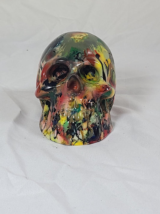 Recycled 3D Printed Skull Art | Eco Friendly Skull Sculpture | Upcycled Plastic Decor | Gothic Desk Art | Sustainable Handmade Gift