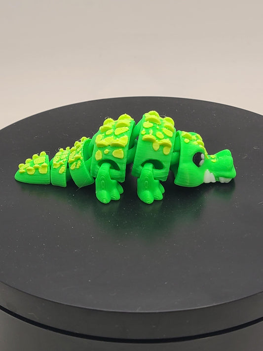 Set of 3 Flexi Crocodile Fidget Toy | 3D Printed Articulated Croc