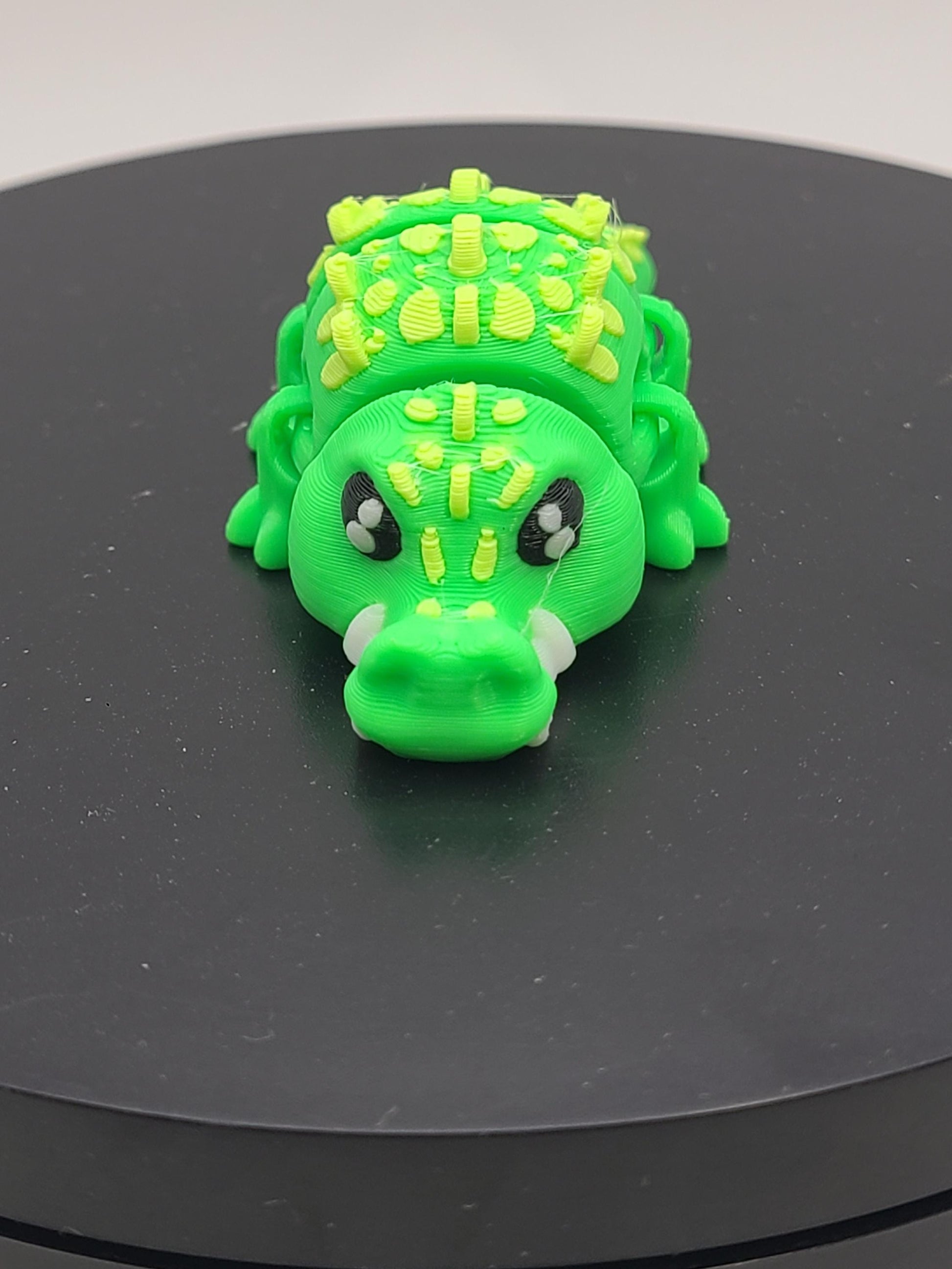Set of 3 Flexi Crocodile Fidget Toy | 3D Printed Articulated Croc
