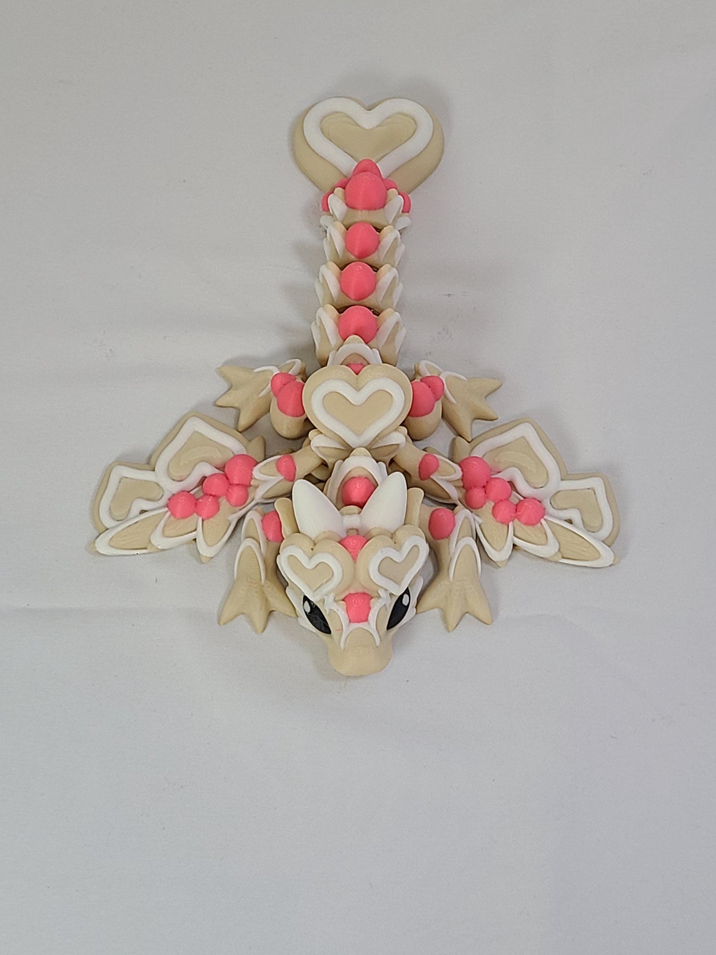 Sugar Cookie Dragon Flexi Toy | 3D Printed Articulated Fidget