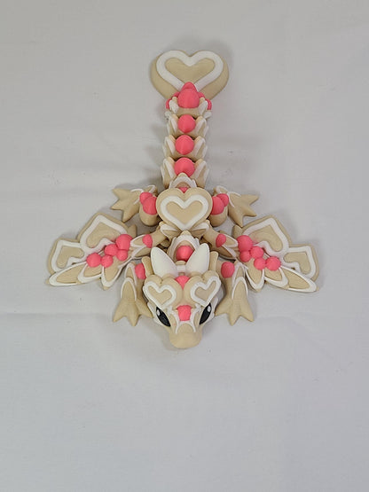 Sugar Cookie Dragon Flexi Toy | 3D Printed Articulated Fidget