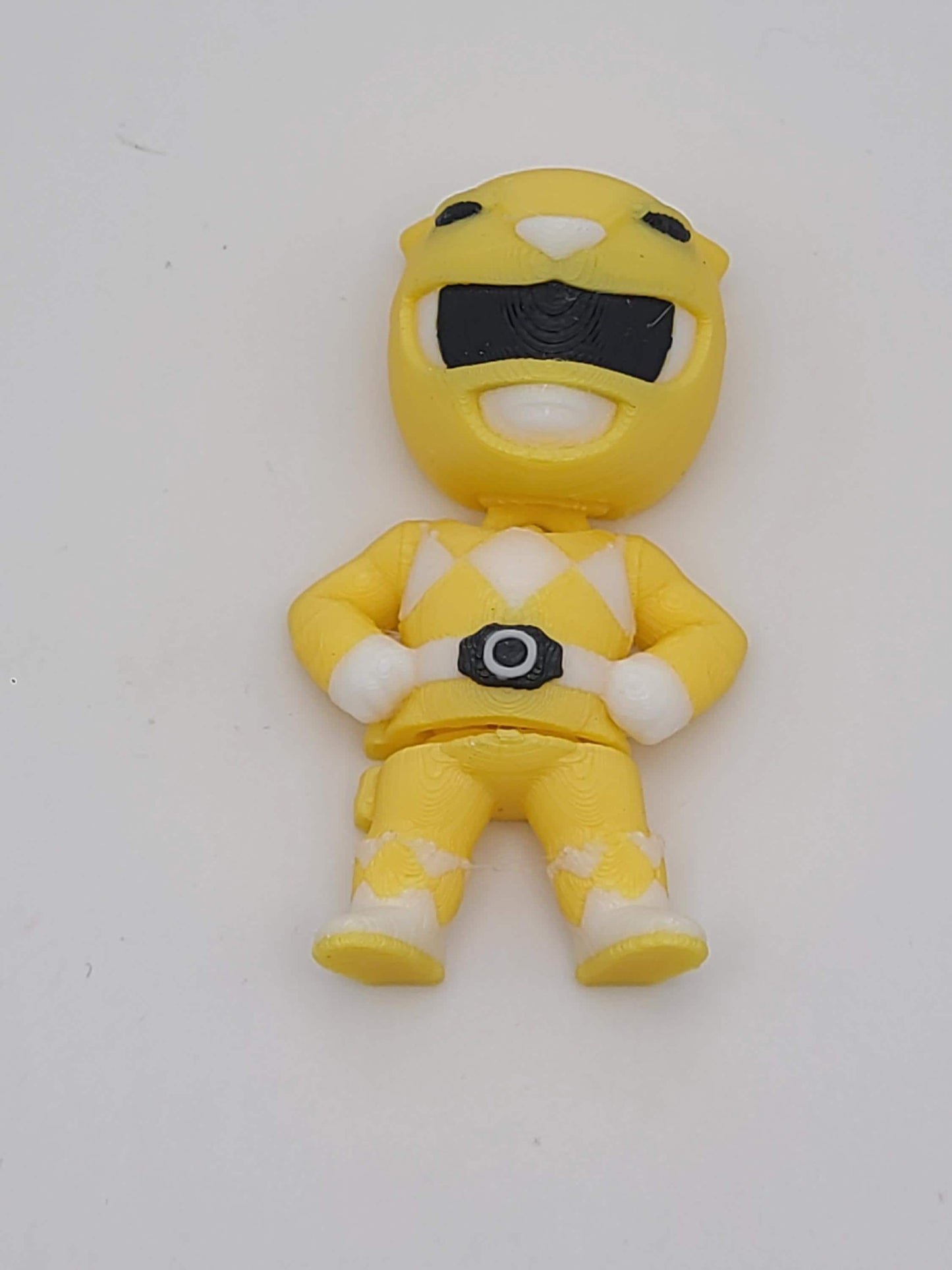 Yellow Ranger Inspired Fidget Toy | 2in Flexi Poseable Figurine